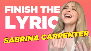 Sabrina Carpenter Covers Miley Cyrus, Selena Gomez & More | Finish The Lyric | Capital