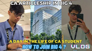 A day in the life of CA student in big 4| CA articleship vlog🔥 | Big 4 articleship|CA articleship