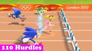 Mario & Sonic At The London 2012 Olympic Games Athletics - 110m Hurdles (All Characters)