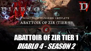 Abattoir of Zir Tier 1 with @CassKGaming! - Diablo 4 Season 2