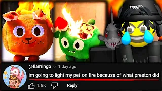 So many players are burning their Pet Simulator 99 plushies.. BUT WHY LOL!? (ROBLOX)