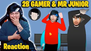 Mr Junior Reacts @2B_Gamer5 & @MrJuniorOfficial  Funny Video By @StepPrak  | Junior react