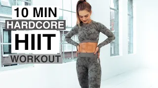 10 MIN HARDCORE HIIT WORKOUT (Full Body, No Equipment)