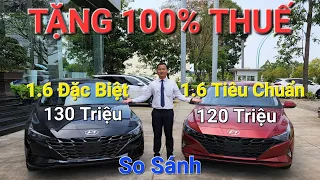 Gía Xe Hyundai Giảm Mạnh| Tặng 100% Thuế | So Sánh Nhanh Elantra Tiêu Chuẩn Và Elantra Đặc Biệt