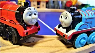Wooden Thomas Train & Brio Train ☆ I played on the cargo transport course!
