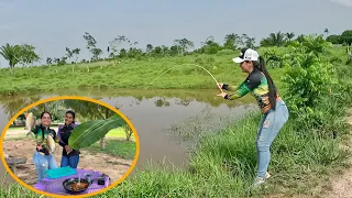 Pescaria Caipira com minha Amiga.