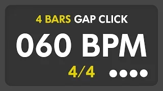 60 BPM - Gap Click - 4 Bars (4/4)