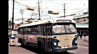 Calgary, Alberta Trolleybus Scenes - 1970s