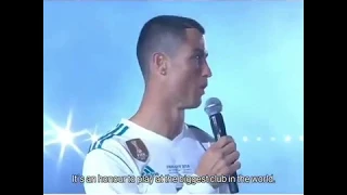 Ronaldo Last Speech In Real Madrid in 2018
