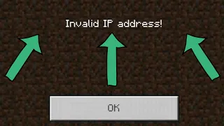 Fix invalid ip address minecraft pe | Minecraft Server Invalid IP Address Problem Solved