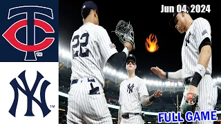 Twins vs Yankees [FULL GAME] (6/4/2024) Game Highlights - MLB Highlights | 2024 MLB Season