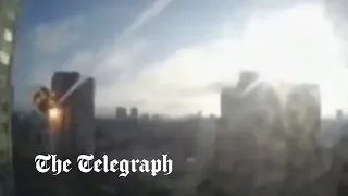 Missile hits apartment block in Kyiv