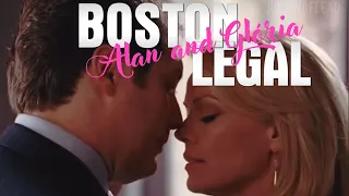 Boston Legal: Alan Shore and Glória Weldon.