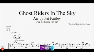 Ghost Riders In The Sky for Guitar Tutorial with TABs