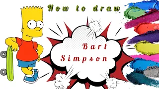 How to draw Bart Simpson | Easy steps to draw | drawing tutorial