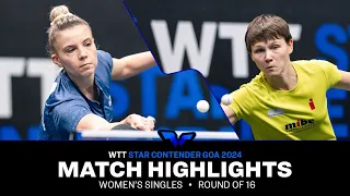 Adina Diaconu vs Nina Mittelham | WS R16 | WTT Star Contender Goa 2024