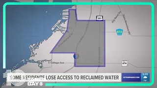 Some residents lose access to reclaimed later