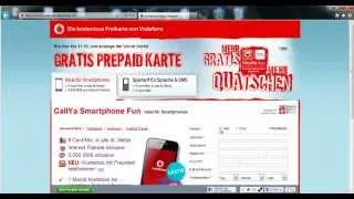 Gratis Vodafone CallYa Prepaid Freikarte Gratis Prepaid Handykarte Umsonst kostenlos