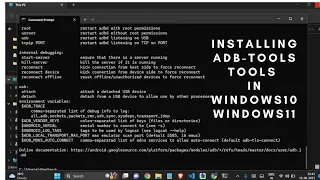 How to install ADB tools and FASTBOOT drivers on Windows 11 /10