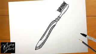 How to Draw a Toothbrush