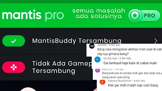 aktivasi Mantis part 2 , semua masalah terjawab.