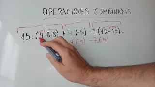 Como resolver operaciones combinadas con paréntesis