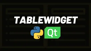 QTableWidget - Python PyQt5 Qt Designer