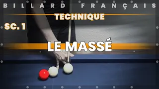 Billard Français - Un bleu au tapis - Le Massé