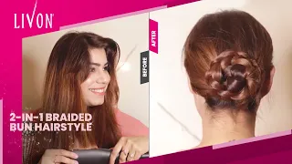 Quick And Easy 2-In-1 Braided Bun Hairstyle | Wedding Hairstyles | Livon #Shorts