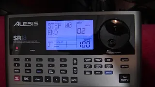 Alesis SR18 -  making songs from your patterns