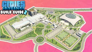 This Stadium Shopping Complex Might Be My FAVOURITE Build In Cities Skylines! | Orchid Bay