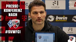 Pressekonferenz nach SV Waldhof Mannheim vs. FC Ingolstadt 04