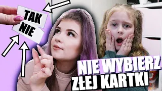 NIE WYBIERZ ZŁEJ KARTKI 💜 CHALLENGE 💜 MAMA VS CÓRKA - KTO BĘDZIE MIAŁ GORZEJ?