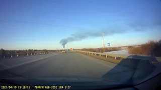 Авария в Томске (по трассе на новый мост)