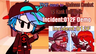 FNF react to / VS Hank / Incident:012F Demo | Gacha Glub | FT. @AidenCaldwell2036