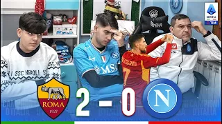 INCUBO!! CHE DISASTRO... ROMA-NAPOLI 2-0 | LIVE REACTION NAPOLETANI