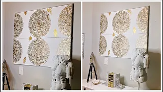 DIY DOLLAR TREE GLAM WALL DECOR USING PLACEMATS | WHY I'VE BEEN MIA 😩
