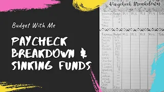 Budget With Me || September Paycheck Breakdown & Sinking Funds Setup || Budgeting 2020