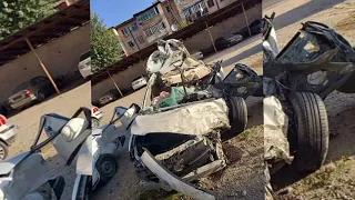 Смертельная авария в Таджикистане.  ДТП на Душанбе Вахдатском шоссе.  3 человека погибли. Точикистон
