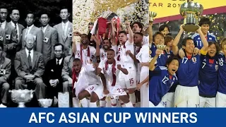 AFC Asian Cup Winners 1956 - 2019