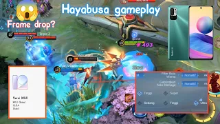 Gameplay Redmi note 10 5G Mobile Legends rata kanan | Gaming test