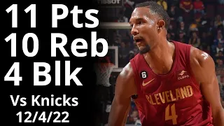 Evan Mobley 11 Pts 10 Reb 4 Blk vs Knicks Highlights