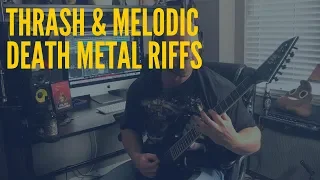 How to Combine THRASH and MELODIC DEATH METAL (Rhythm Guitar Lesson)