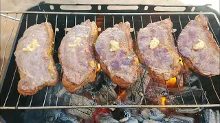 Churrasco Suculento em 8 Minutos Contra Filé com Alho e Manteiga Fácil e Rápido na Churrasqueira