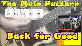 Back for Good by Take That | Guitar Tutorial | Chords Strumming