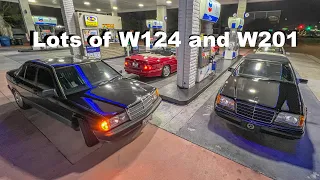 Borrowing a Mercedes 190E 2.3-16, Going to a ALL Benz Meet Vlog