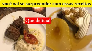 Receita Risoto de Gorgonzola com Filé Mignon | Receita Pêra Caramelizada | 3 Anos de Casados | Vlog