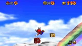 Super Mario 64 Walkthrough - Wing Mario over the Rainbow