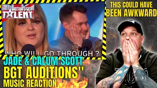 Jade & Calum Scott " BRITAINS GOT TALENT AUDITIONS " Well This got AWKWARD [ Reaction ] | UK REACTOR