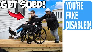 HOA Karen Says I'm FAKING Disability, DESTROYS My Wheelchair RAMP! I'm Not Part Of The HOA!